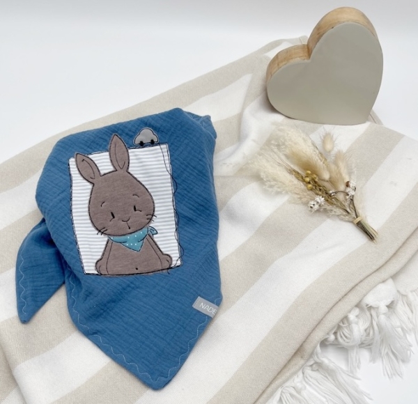 Halstuch "Hase mit Auto"
